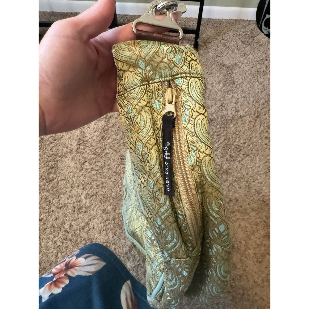 Petunia Pickle Bottom Baby Chic Tote 2009 Boho Green Turquoise Diaper Bag Y2K